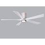 6_60" Irene-5HLK LED Damp Barnwood Matte White Ceiling Fan with Remote more views