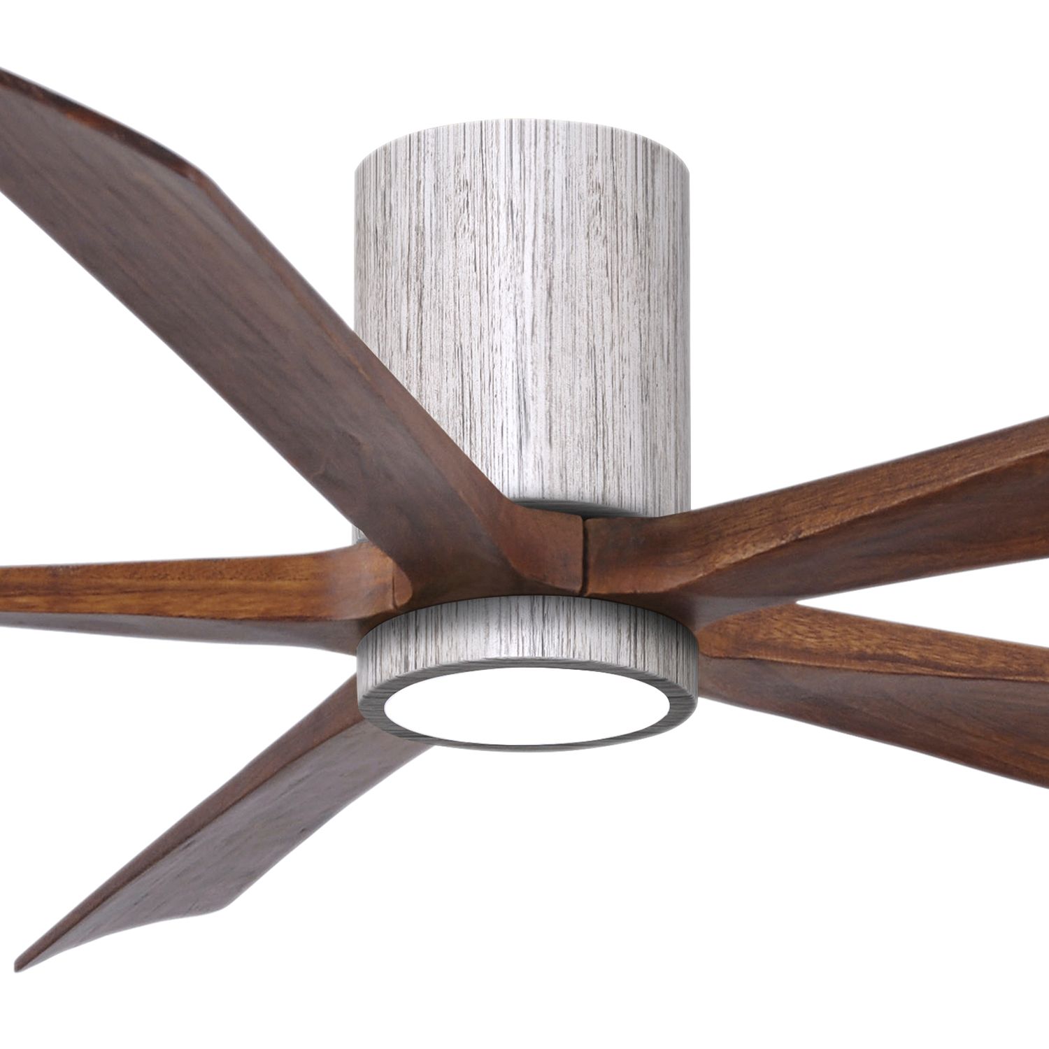 Image 2 60" Irene-5HLK LED Damp Barnwood Walnut Hugger Ceiling Fan with Remote more views