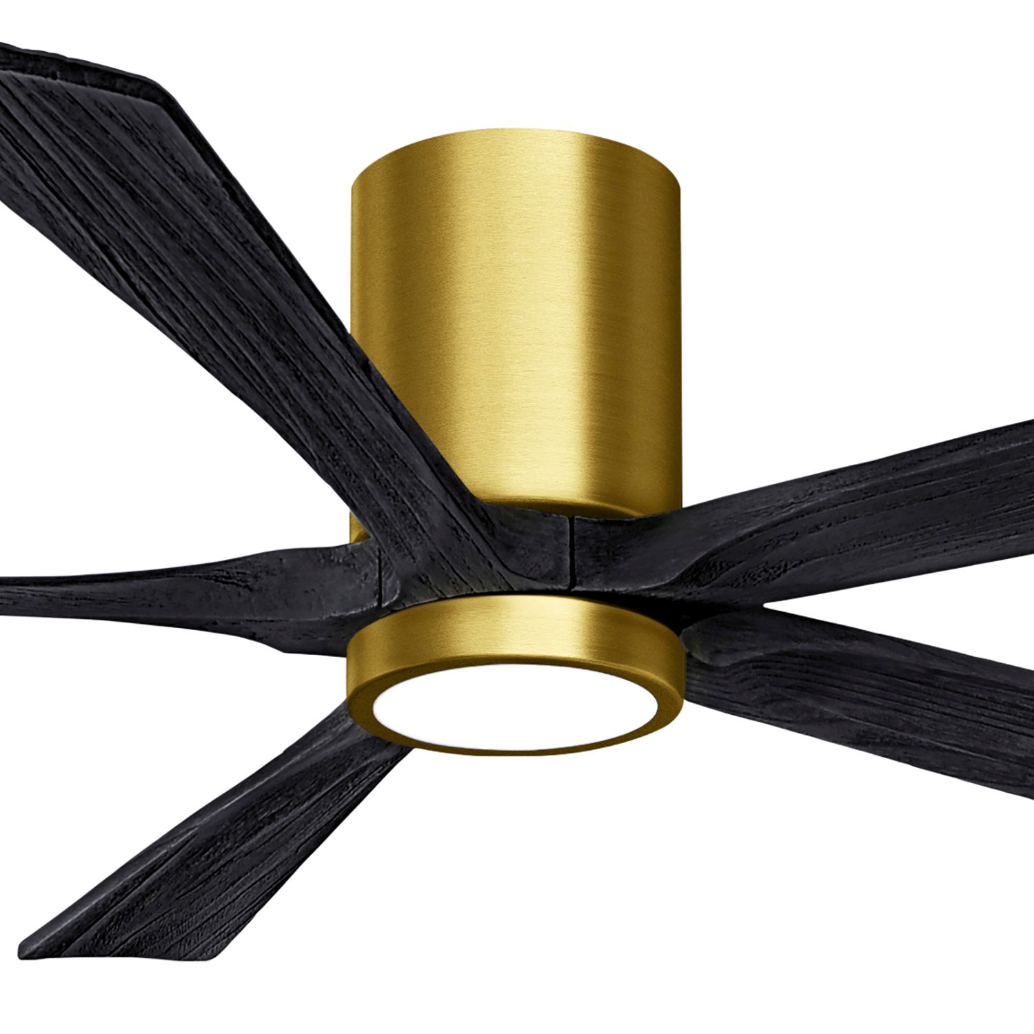 Image 2 60" Irene-5HLK LED Damp Brass and Matte Black Ceiling Fan with Remote more views