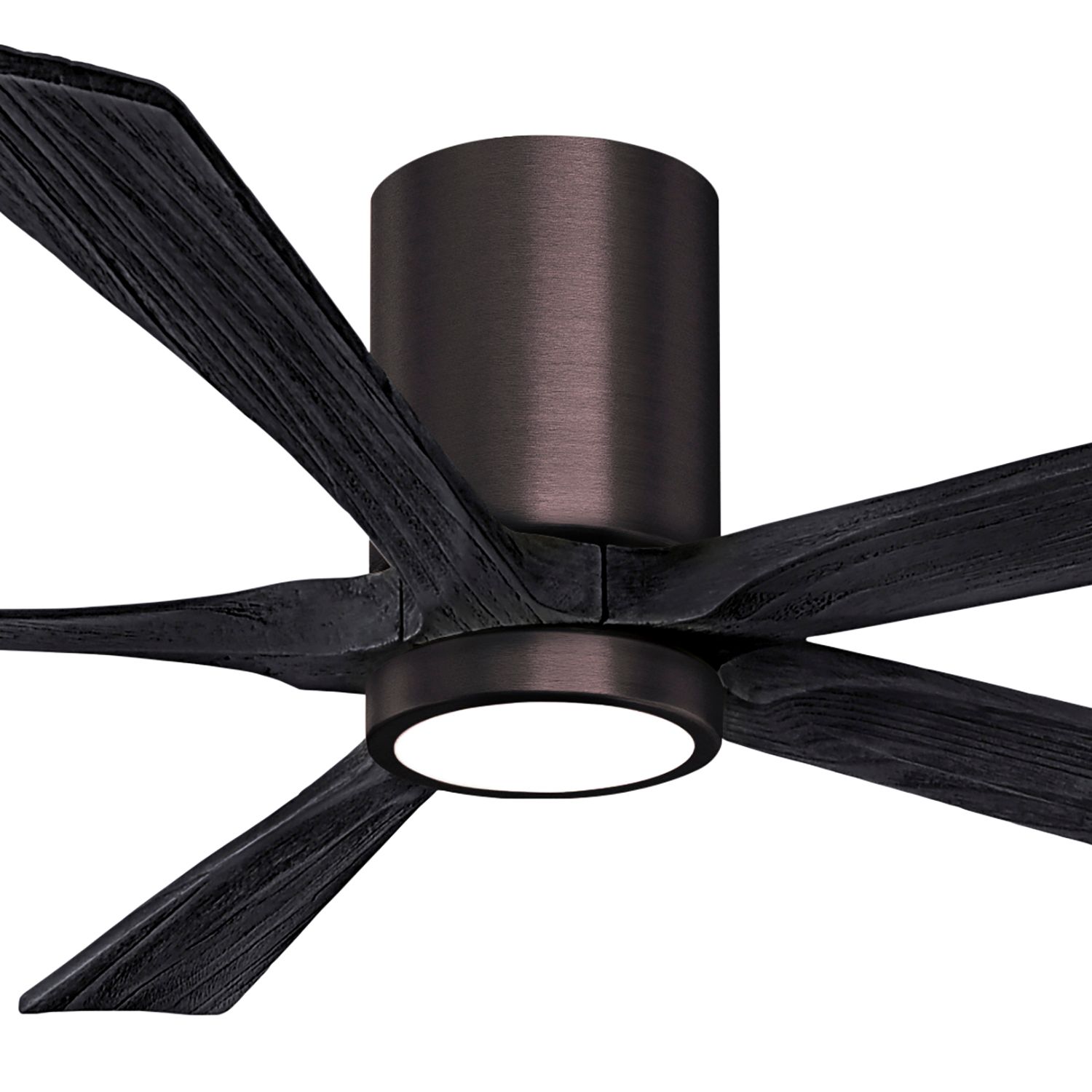 60" Irene-5HLK LED Damp Brushed Bronze Black 5-Blade Fan with Remote