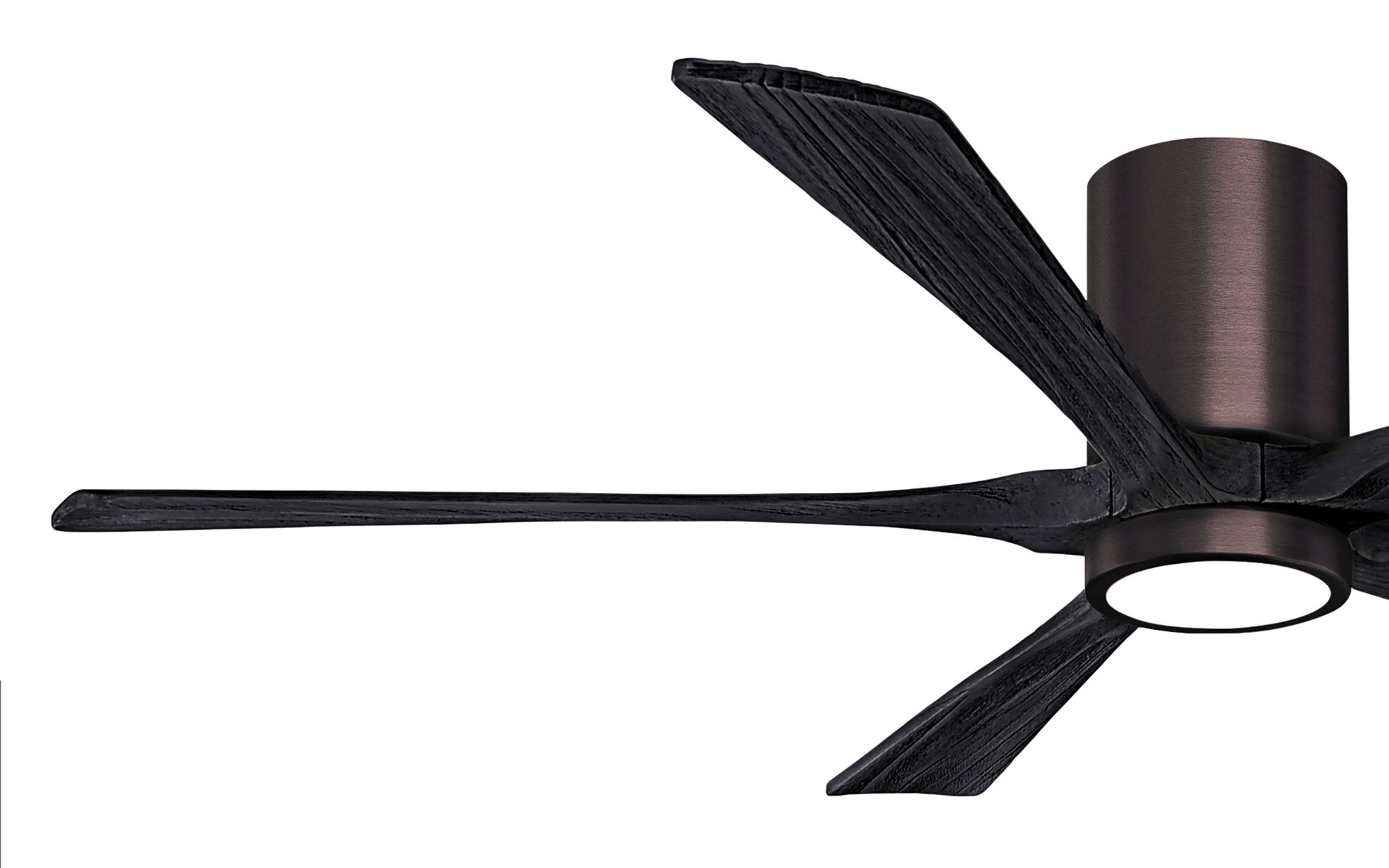 60" Irene-5HLK LED Damp Brushed Bronze Black 5-Blade Fan with Remote