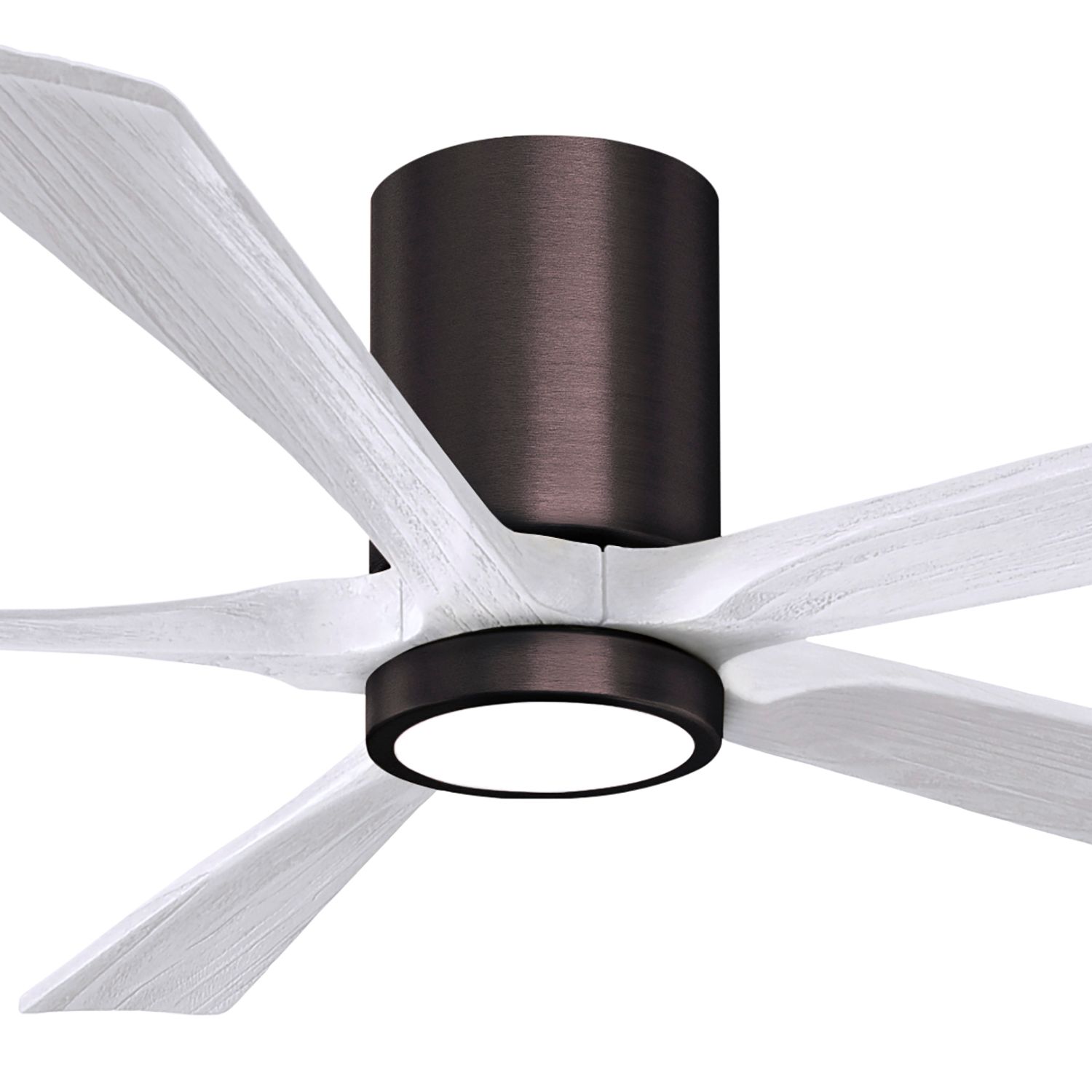 Image 2 60" Irene-5HLK LED Damp Brushed Bronze White Ceiling Fan with Remote more views