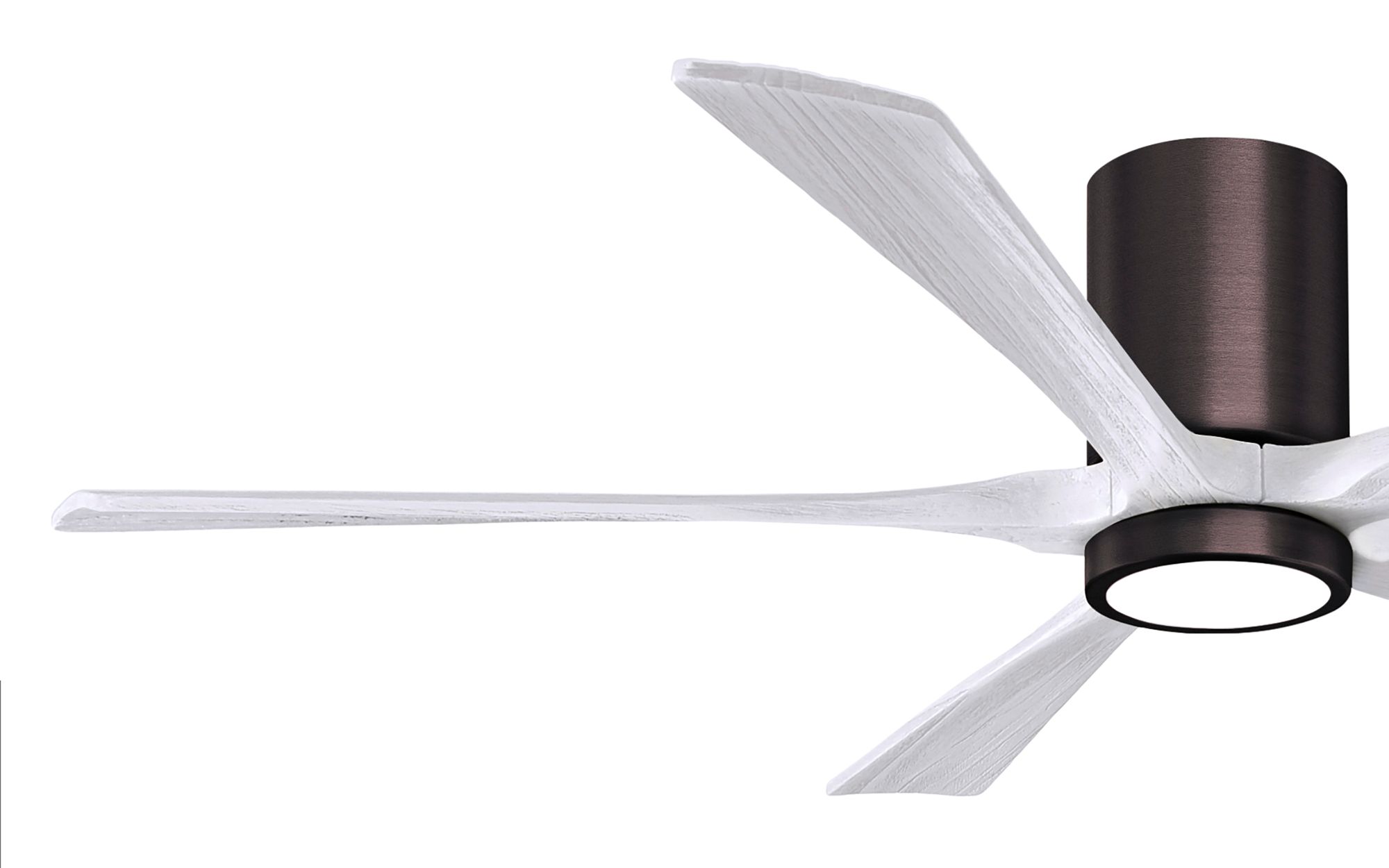Image 3 60" Irene-5HLK LED Damp Brushed Bronze White Ceiling Fan with Remote more views