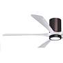 3_60" Irene-5HLK LED Damp Brushed Bronze White Ceiling Fan with Remote more views