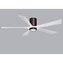 6_60" Irene-5HLK LED Damp Brushed Bronze White Ceiling Fan with Remote more views