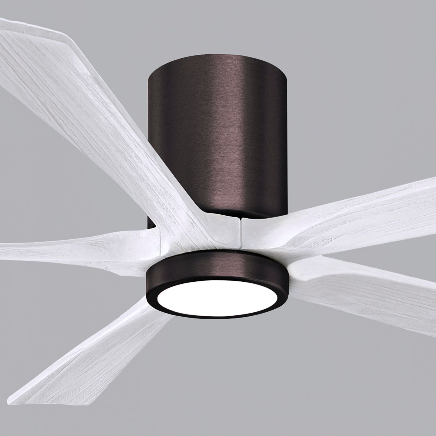 Image 7 60" Irene-5HLK LED Damp Brushed Bronze White Ceiling Fan with Remote more views