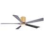 60" Irene-5HLK Light Maple and Barnwood Ceiling Fan