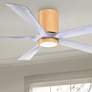 1_60" Irene-5HLK Light Maple and Matte White Ceiling Fan