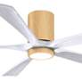 6_60" Irene-5HLK Light Maple and Matte White Ceiling Fan more views