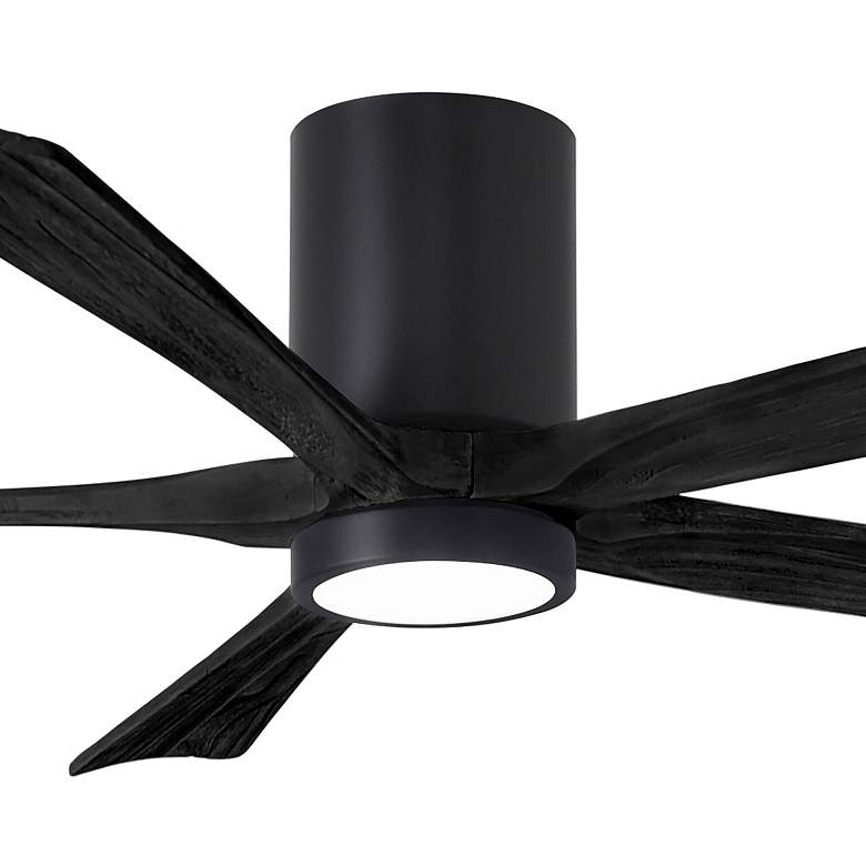 Image 2 60" Irene-5HLK Matte Black 5-Blade LED Hugger Ceiling Fan with Remote more views