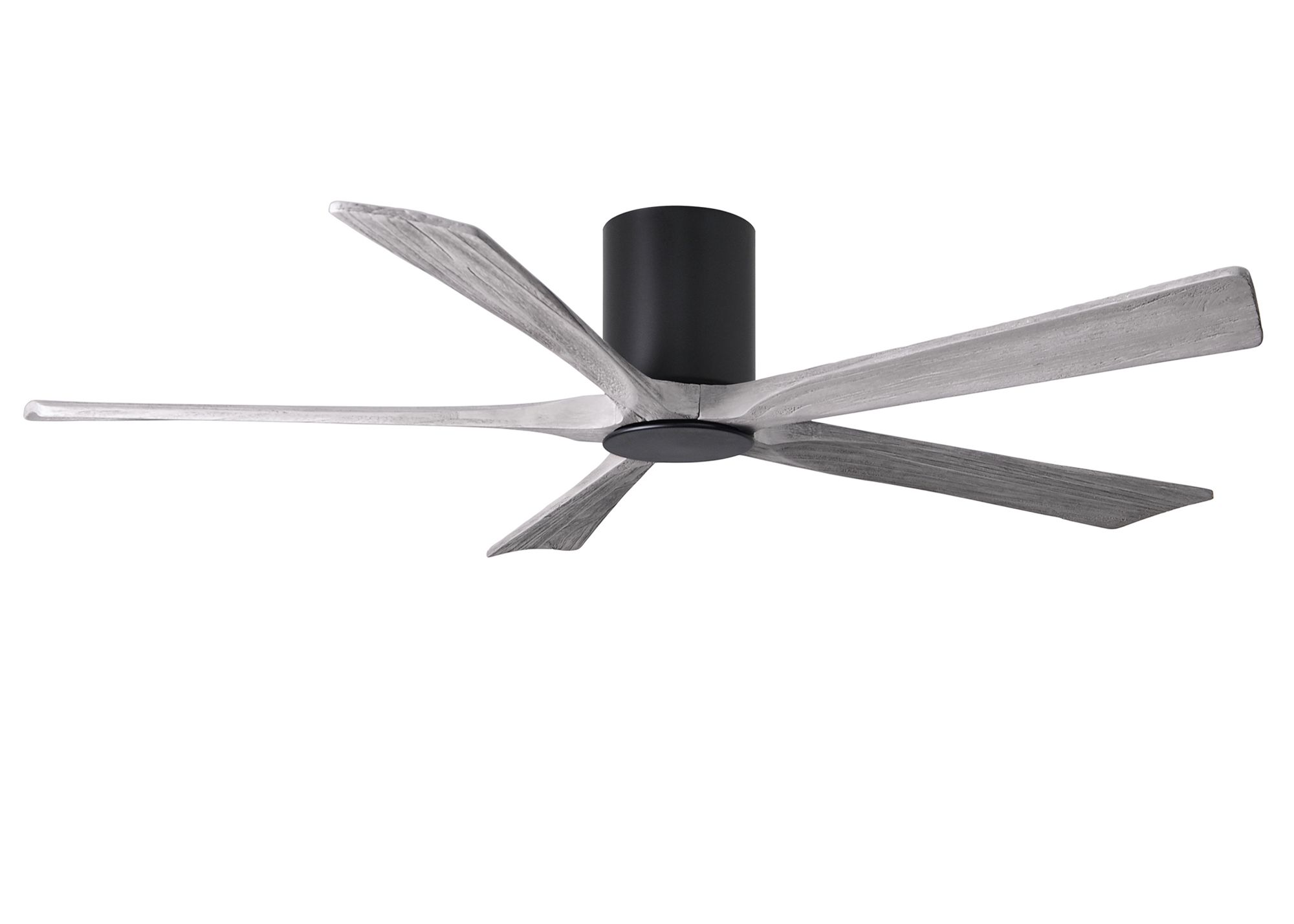 Image 2 60" Irene-5HLK Matte Black and Barn Wood LED Ceiling Fan with Remote more views