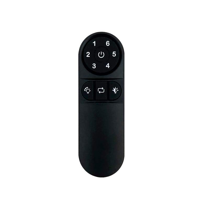 Image 3 60" Irene-5HLK Matte Black and Barn Wood LED Ceiling Fan with Remote more views