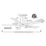7_60" Irene-5HLK Matte Black and Barn Wood LED Ceiling Fan with Remote more views