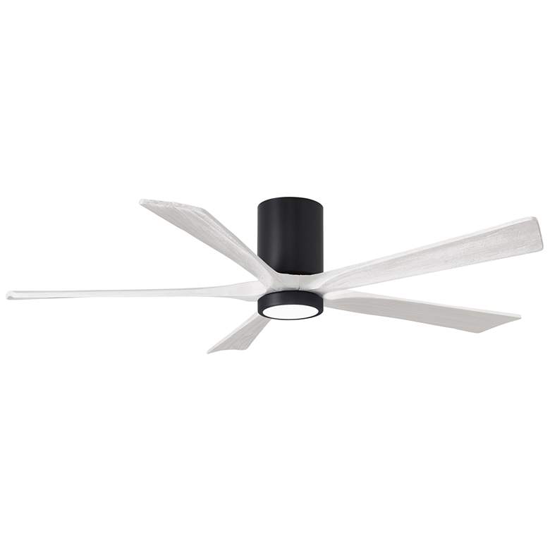 Image 1 60 inch Irene-5HLK Matte Black and Matte White LED Ceiling Fan with Remote