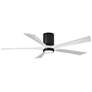 60" Irene-5HLK Matte Black and Matte White LED Ceiling Fan with Remote