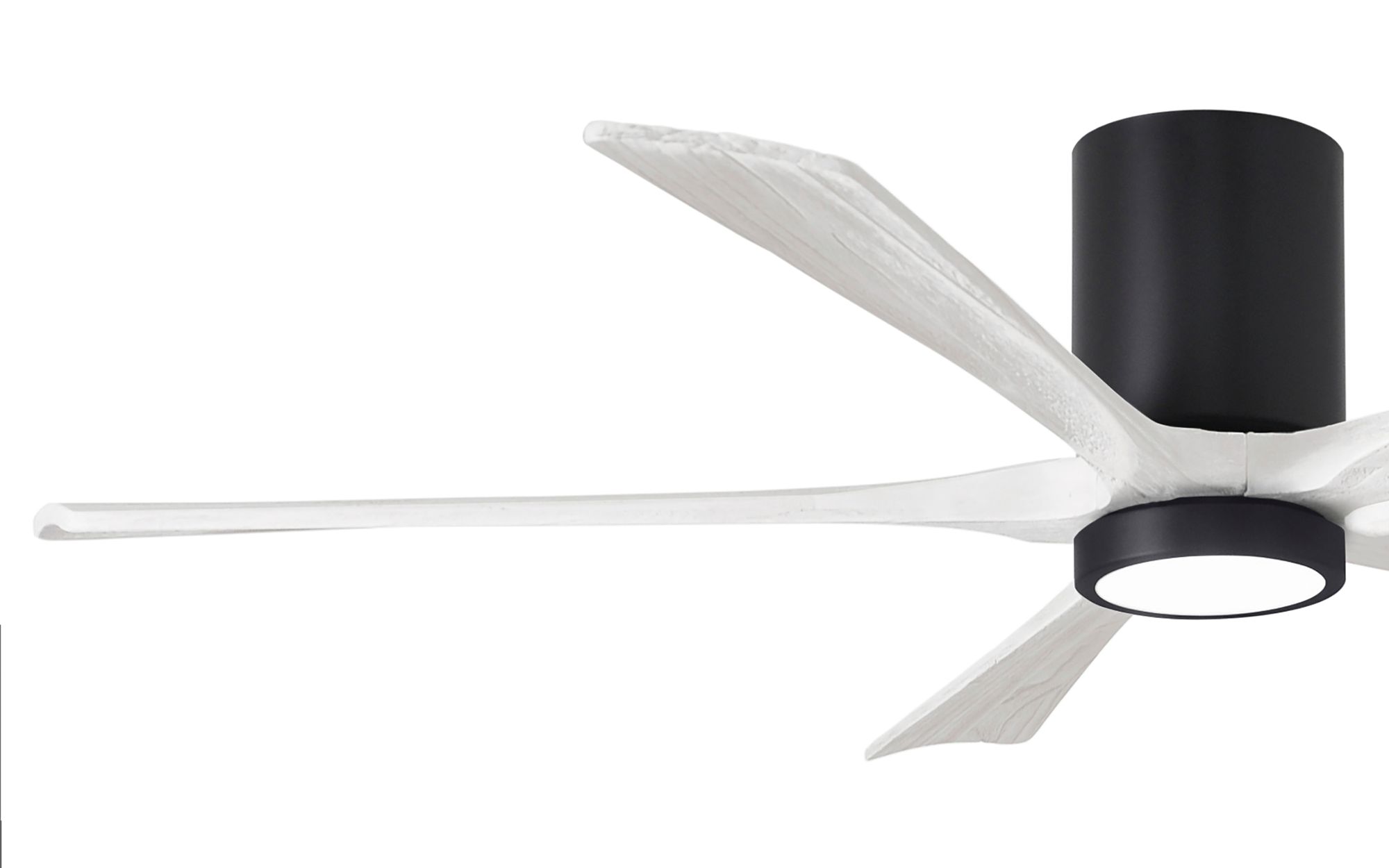 Image 3 60" Irene-5HLK Matte Black and Matte White LED Ceiling Fan with Remote more views