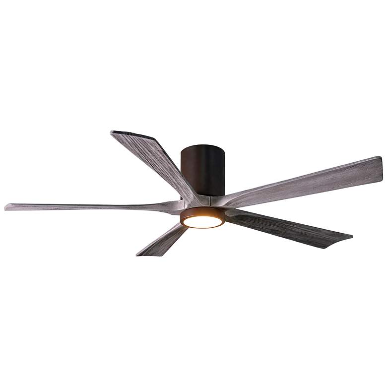 Image 2 60" Irene-5HLK Textured Bronze and Barn Wood LED Ceiling Fan