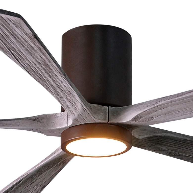 Image 3 60" Irene-5HLK Textured Bronze and Barn Wood LED Ceiling Fan more views