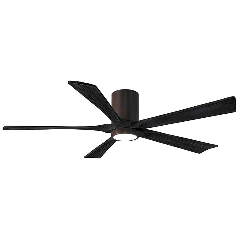 Image 1 60 inch Irene-5HLK Textured Bronze and Black LED Ceiling Fan with Remote