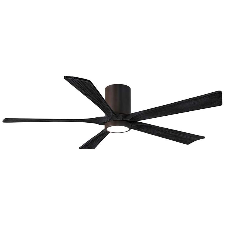 Image 1 60" Irene-5HLK Textured Bronze and Black LED Ceiling Fan with Remote