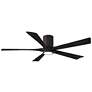 60" Irene-5HLK Textured Bronze and Black LED Ceiling Fan with Remote
