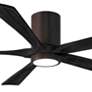 2_60" Irene-5HLK Textured Bronze and Black LED Ceiling Fan with Remote more views