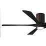 3_60" Irene-5HLK Textured Bronze and Black LED Ceiling Fan with Remote more views