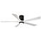 60" Irene-5HLK Textured Bronze and White LED Ceiling Fan with Remote