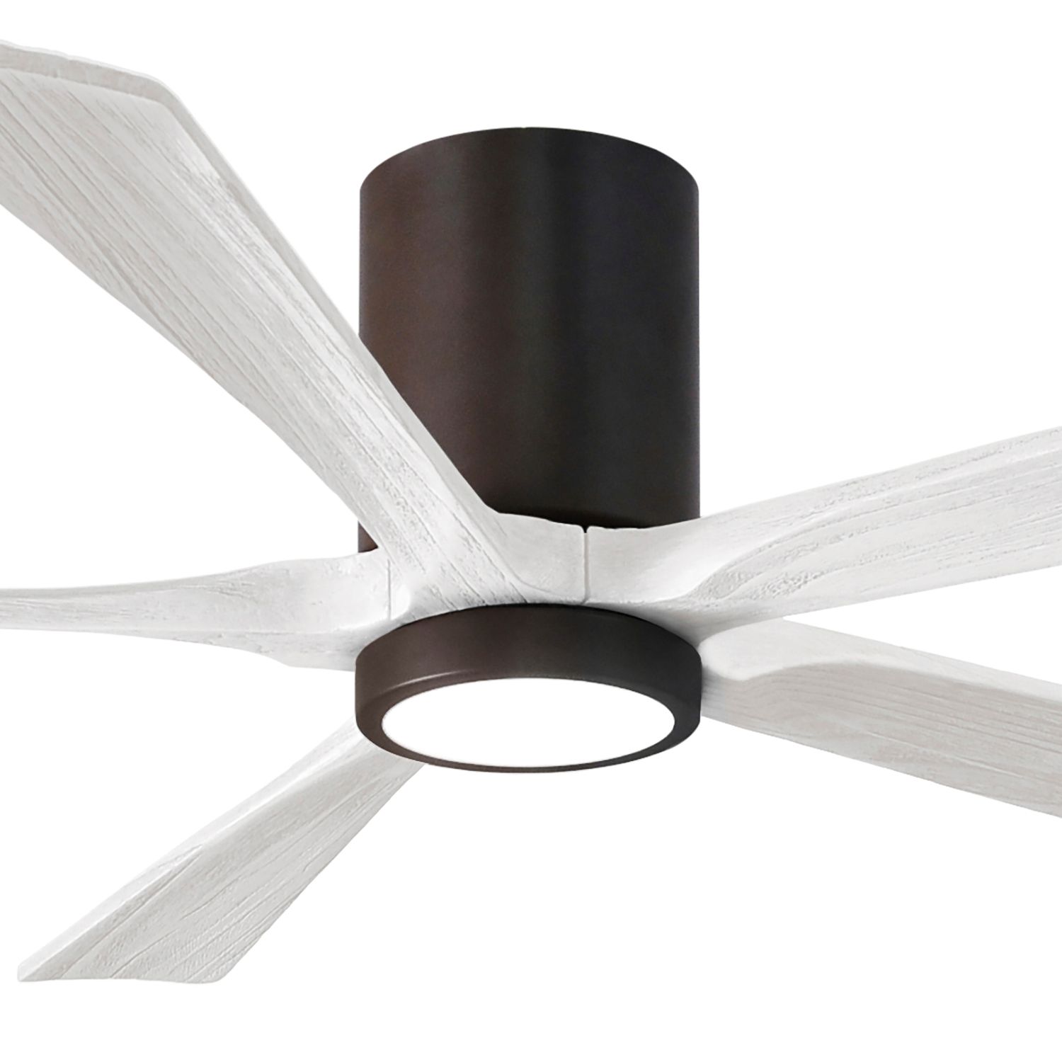 Image 2 60" Irene-5HLK Textured Bronze and White LED Ceiling Fan with Remote more views