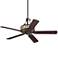 60" John Timberland Natural Mica Iron LED Ceiling Fan with Pull Chain