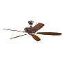 60" Kichler Canfield Tannery Bronze Pull Chain Ceiling Fan