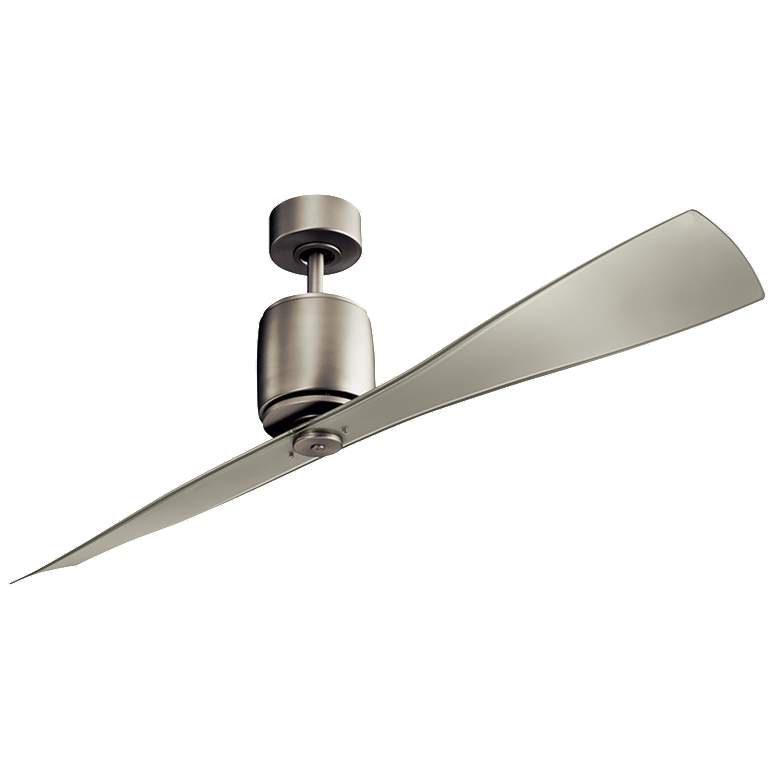 Image 1 60 inch Kichler Ferron Brushed Nickel Indoor Ceiling Fan with Remote