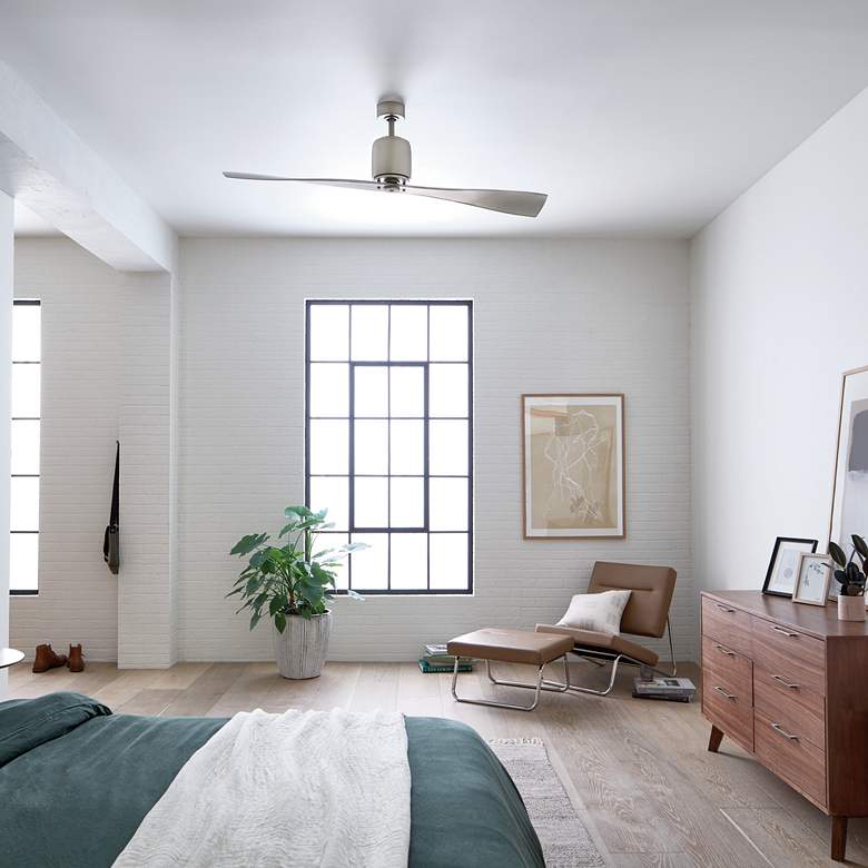 Image 4 60" Kichler Ferron Brushed Nickel Indoor Ceiling Fan with Remote more views