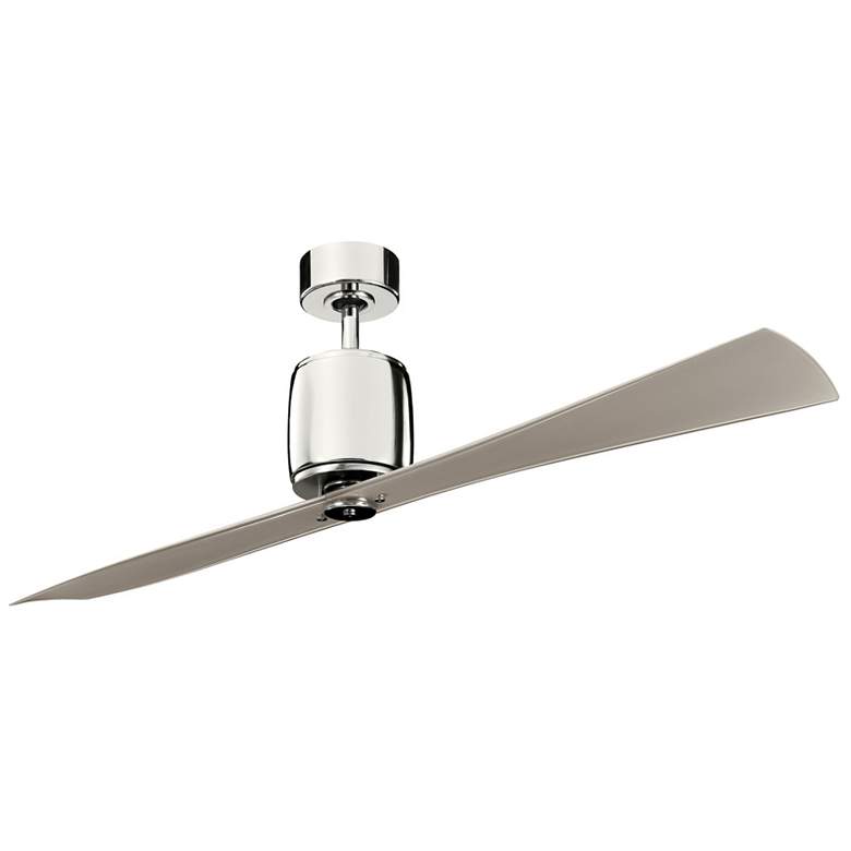 Image 3 60" Kichler Ferron Nickel Indoor 2-Blade Ceiling Fan with Remote