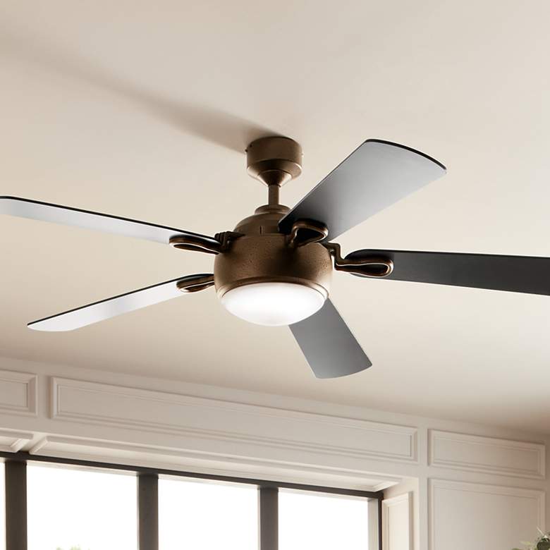 Image 2 60" Kichler Humble Character Bronze LED Ceiling Fan