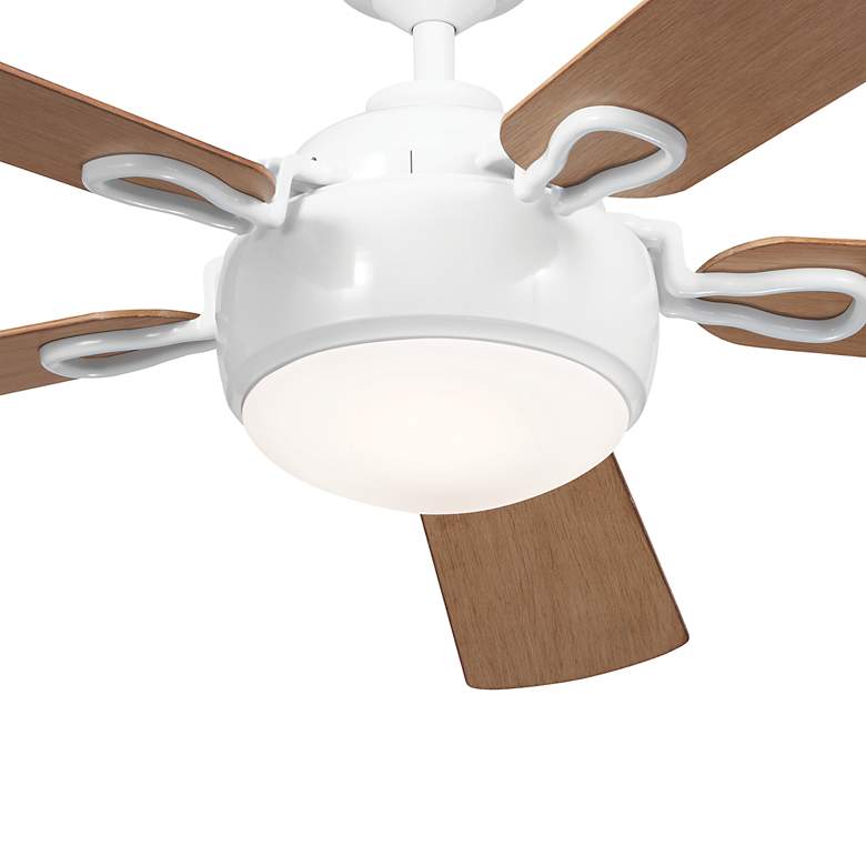 Image 3 60" Kichler Humble White Finish 5-Blade Ceiling Fan more views