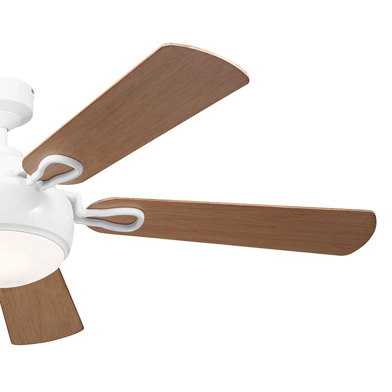Image 4 60" Kichler Humble White Finish 5-Blade Ceiling Fan more views