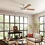 5_60" Kichler Humble White Finish 5-Blade Ceiling Fan more views
