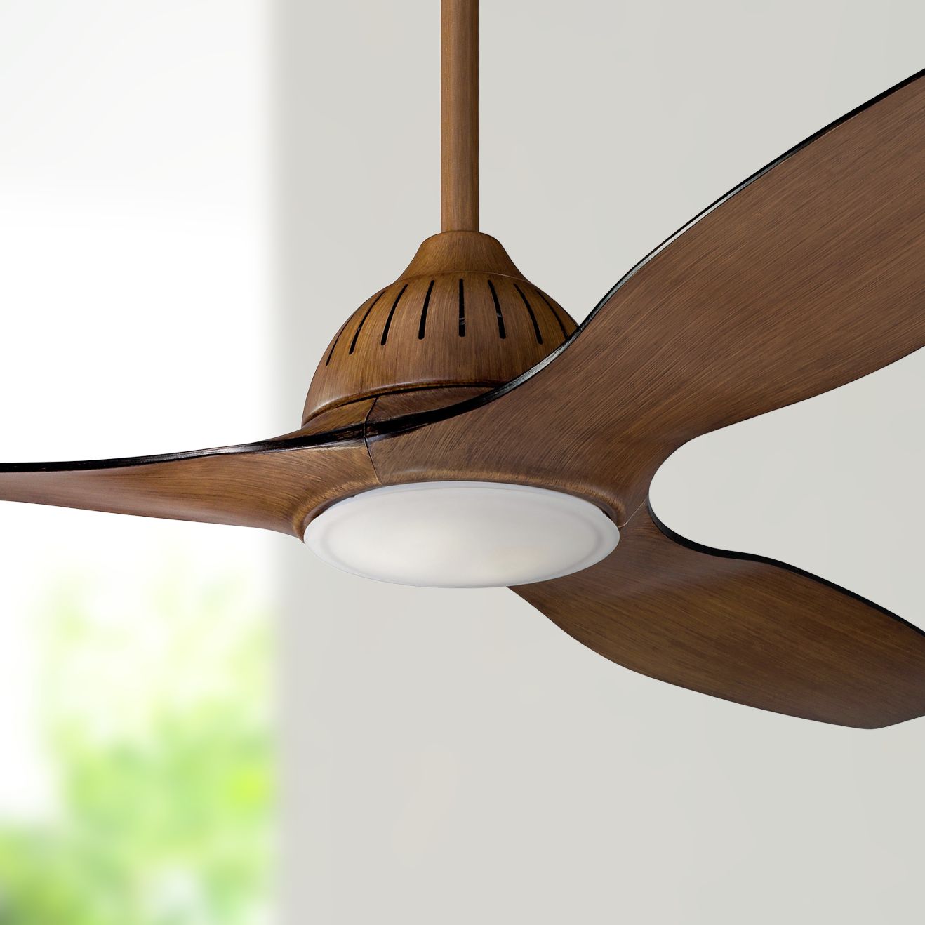 modern walnut ceiling fan