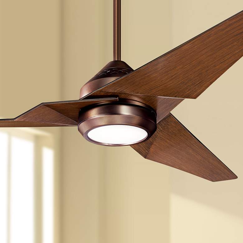 Image 1 60" Kichler Jade Oil-Brushed Bronze LED Ceiling Fan