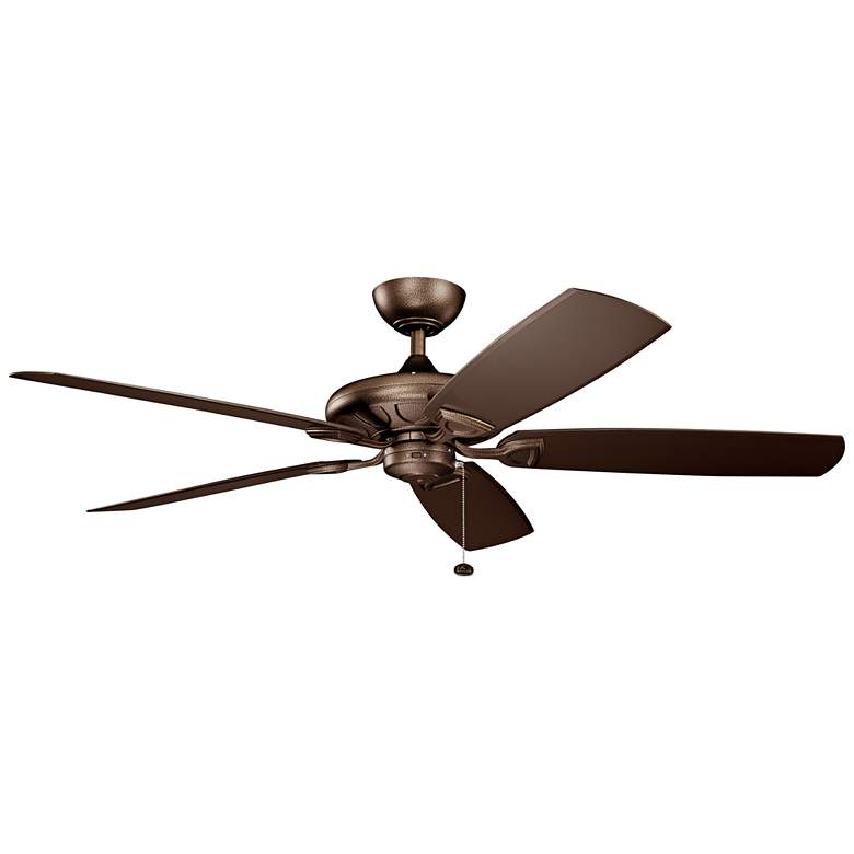 Image 2 60 inch Kichler Kevlar Climates Copper Outdoor Ceiling Fan with Pull Chain