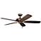 60" Kichler Kevlar Climates Copper Outdoor Ceiling Fan with Pull Chain