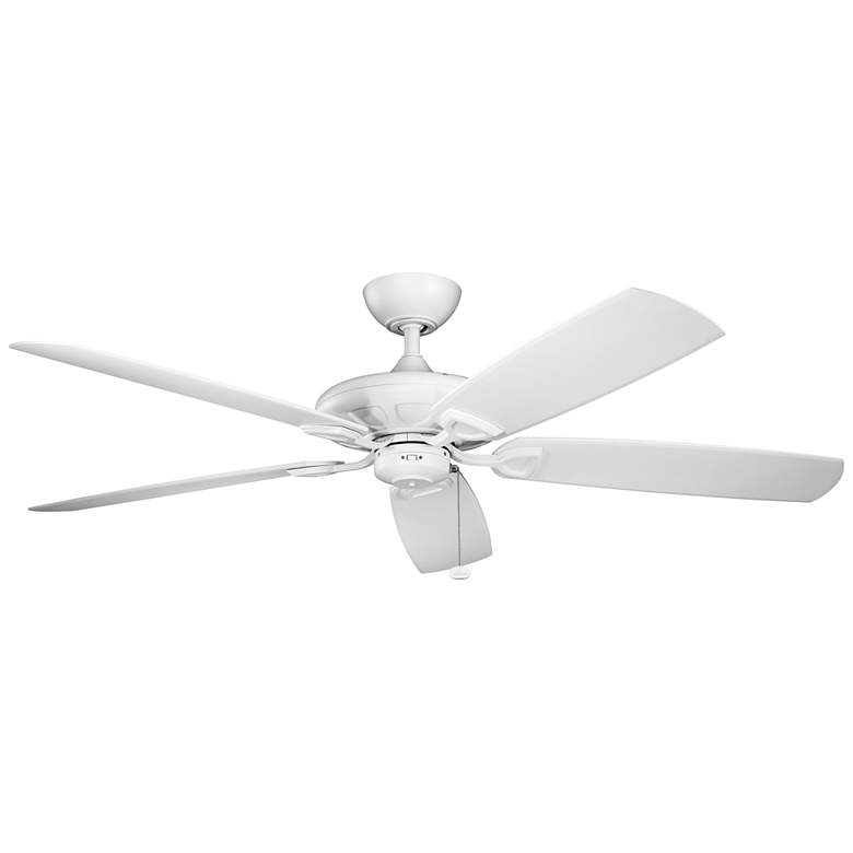 Image 2 60 inch Kichler Kevlar Climates White Wet Rated Pull Chain Ceiling Fan