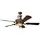 60" Kichler Kimberly Berkshire Bronze LED Ceiling Fan with Remote