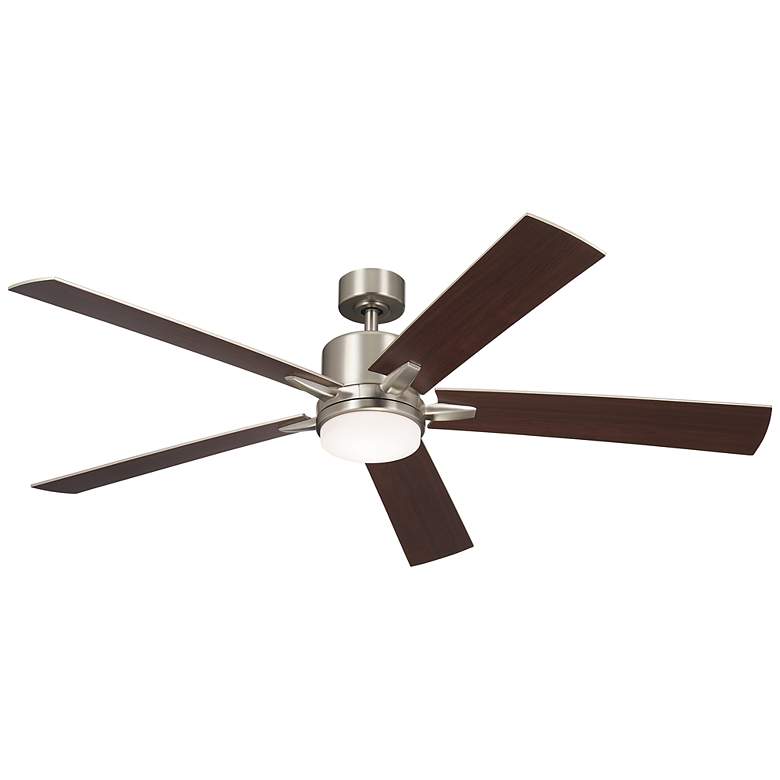 Image 1 60" Kichler Lucian Elite XL Brushed Nickel LED Fan with Wall Control