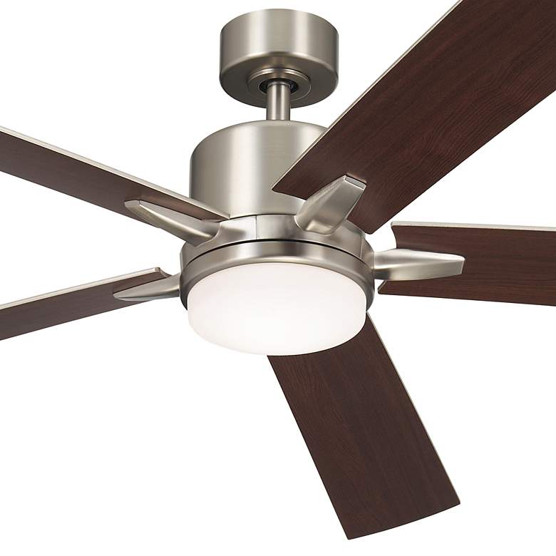 Image 2 60" Kichler Lucian Elite XL Brushed Nickel LED Fan with Wall Control more views