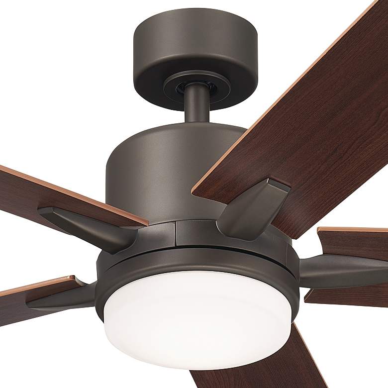 Image 2 60 inch Kichler Lucian Elite XL Olde Bronze LED Fan with Wall Control more views