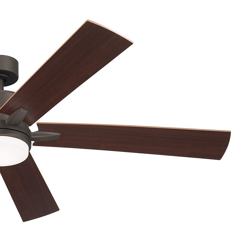 Image 3 60" Kichler Lucian Elite XL Olde Bronze LED Fan with Wall Control more views