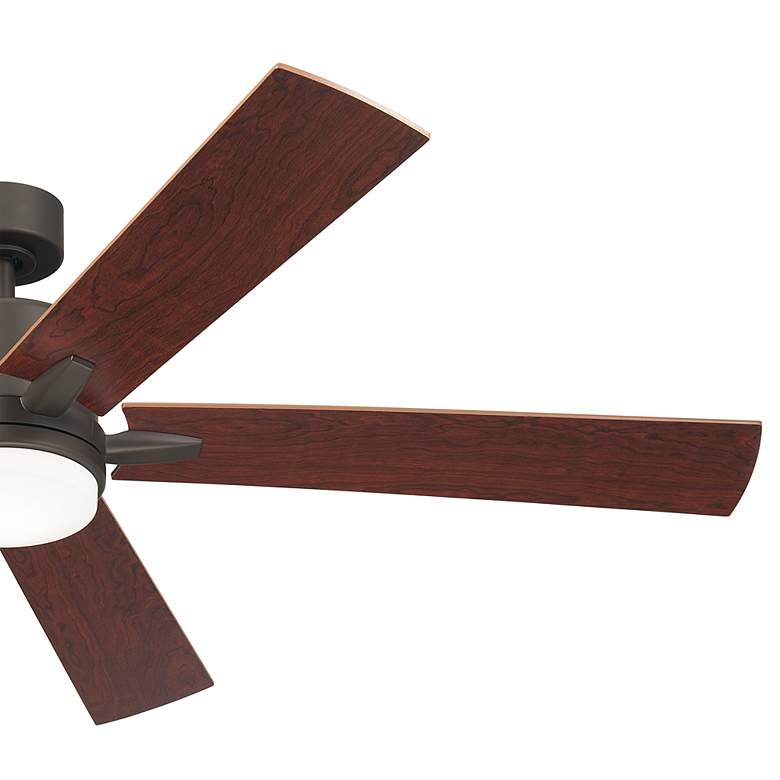 Image 4 60" Kichler Lucian Elite XL Olde Bronze LED Fan with Wall Control more views