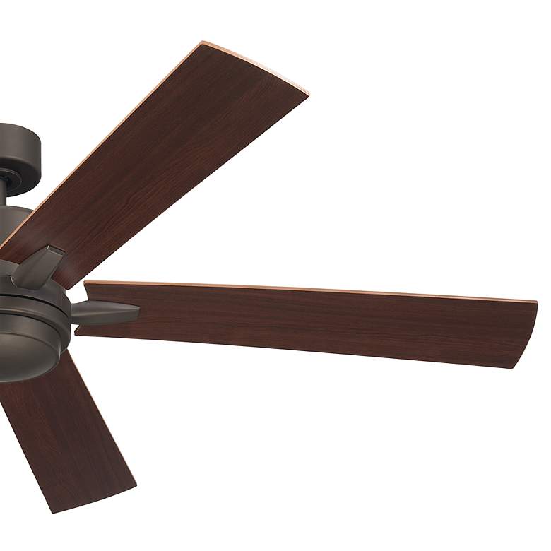 Image 6 60" Kichler Lucian Elite XL Olde Bronze LED Fan with Wall Control more views